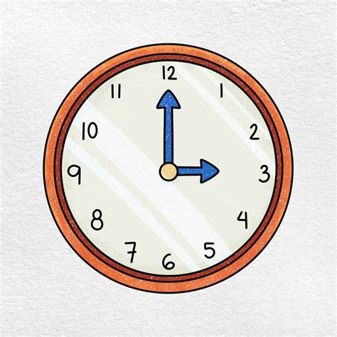 時鐘畫|How to Draw A Clock 如何畫時鐘 [Noob Draw] [菜鳥來畫畫]